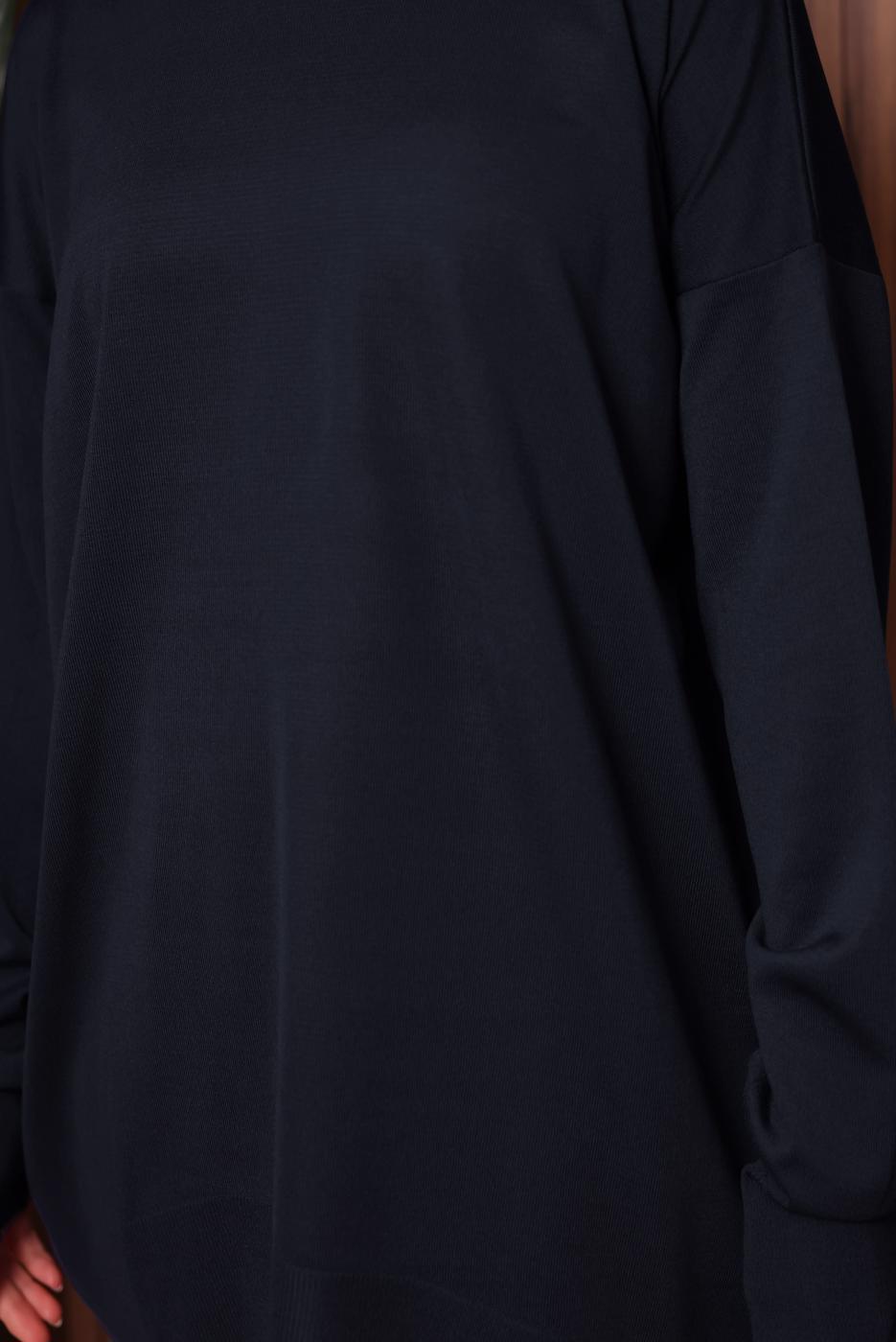 Tesettür giyim LACİVERT TRİKO TUNİK T 1007