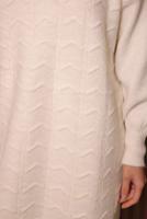 Tesettür giyim EKRU TRİKO TUNİK T 1107