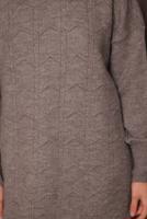 Tesettür giyim KAHVE TRİKO TUNİK T 1107