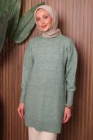 Hijab clothing GREEN KNITWEAR TUNIC T 1107
