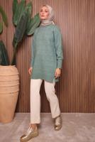 Hijab clothing GREEN KNITWEAR TUNIC T 1107