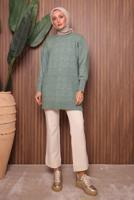 Hijab clothing GREEN KNITWEAR TUNIC T 1107
