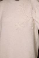 Tesettür giyim EKRU TAŞ DETAYLI TRİKO TUNİK T 1207