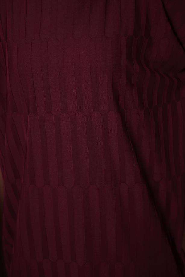 Tesettür giyim BORDO TRİKO TUNİK T 2007 - TRENDTESETTÜR