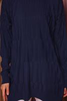 Hijab clothing NAVY BLUE KNITWEAR TUNIC T 2007