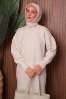 Vêtements hijab ÉCRU TUNIQUE EN MAILLE T 2107