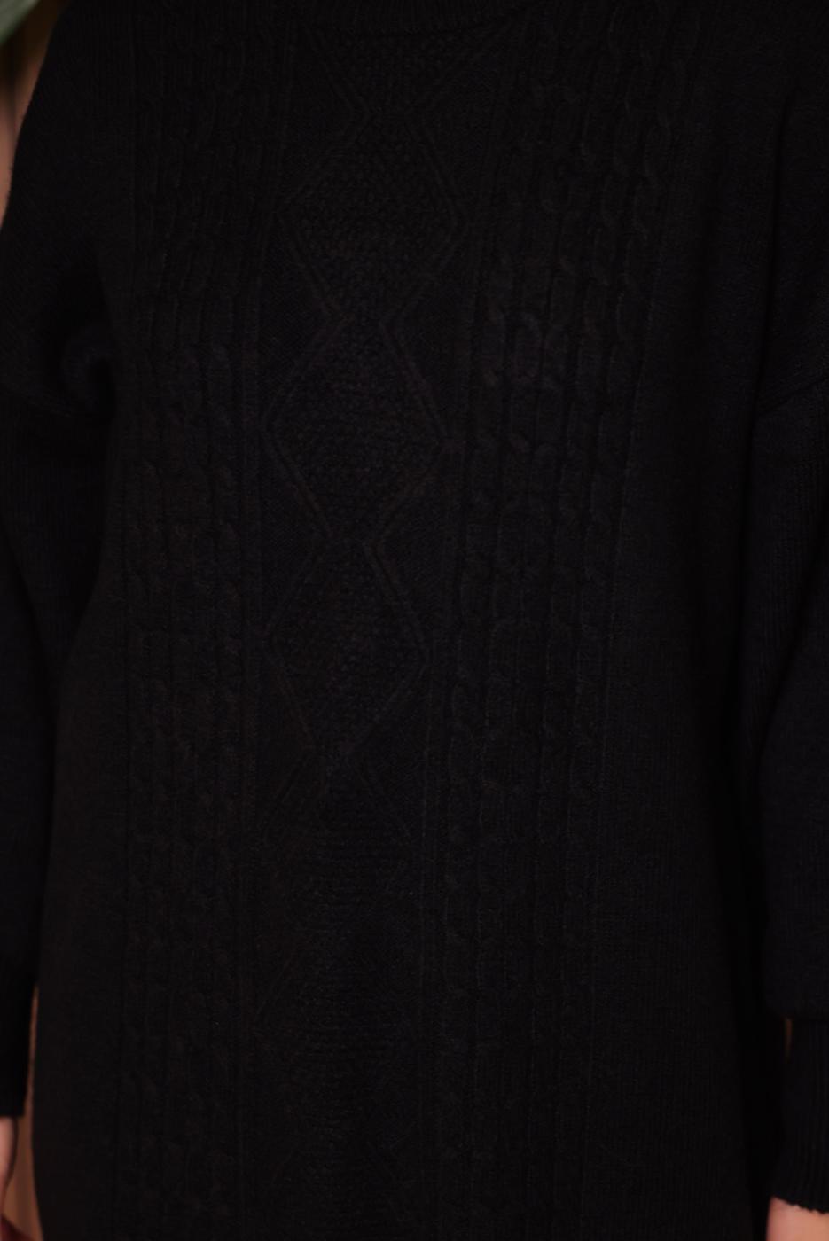 Vêtements hijab NOIR TUNIQUE EN MAILLE T 2307