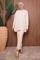 Vêtements hijab ÉCRU TUNIQUE EN MAILLE T 2307