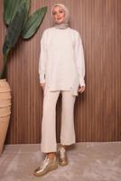 Vêtements hijab ÉCRU TUNIQUE EN MAILLE T 2307