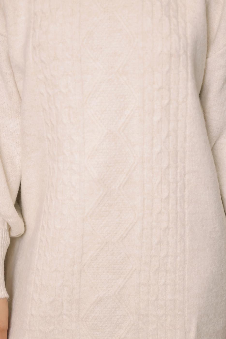 Vêtements hijab ÉCRU TUNIQUE EN MAILLE T 2307