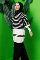 Tesettür giyim SİYAH TRİKO TUNİK T 3208-1