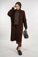 Tesettür giyim KAHVE TRİKO TUNİK T 50381