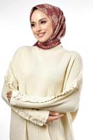 Vêtements hijab BEIGE TUNIQUE EN MAILLE T 50381