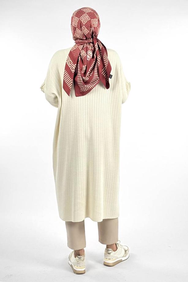 Vêtements hijab BEIGE TUNIQUE EN MAILLE T 50381 - TRENDTESETTÜR