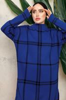 Hijab clothing NAVY BLUE KNITWEAR TUNIC T 5308-1