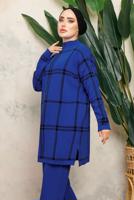 Hijab clothing NAVY BLUE KNITWEAR TUNIC T 5308-1