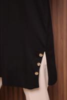 Tesettür giyim SİYAH TRİKO TUNİK T 6007