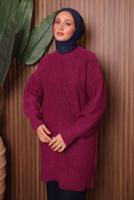 Vêtements hijab FUCHSIA TUNIQUE EN MAILLE T 6107