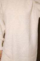 Tesettür giyim EKRU TRİKO TUNİK T 6207