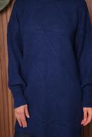 Tesettür giyim LACİVERT TRİKO TUNİK T 6207