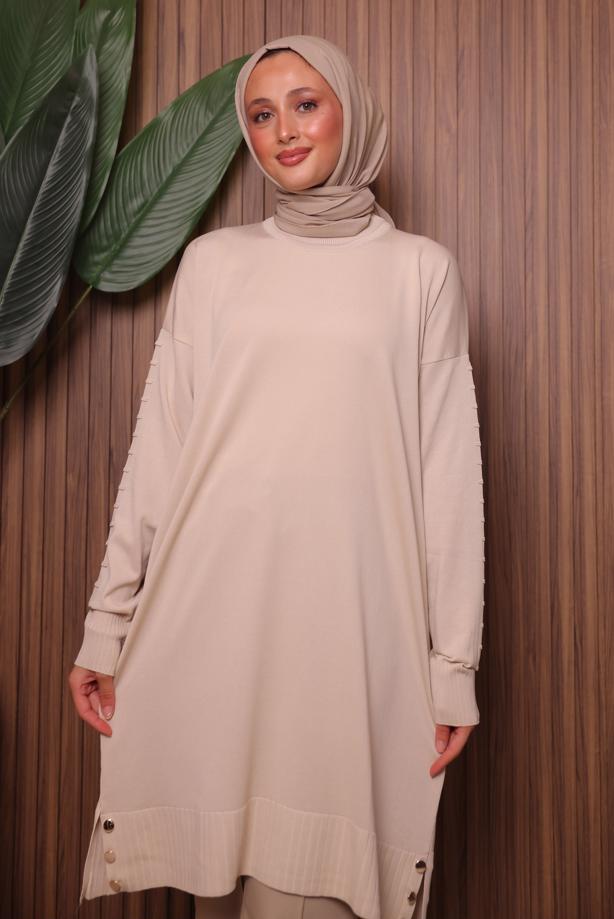 Hijab clothing  KNITWEAR TUNIC T 8007 - TRENDTESETTÜR