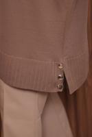 Tesettür giyim KAHVE TRİKO TUNİK T 8007