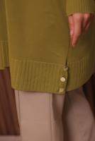 Tesettür giyim YEŞİL TRİKO TUNİK T 8007