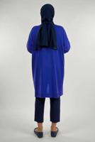 Tesettür giyim LACİVERT İNCİ DETAYLI TUNİK T 90381