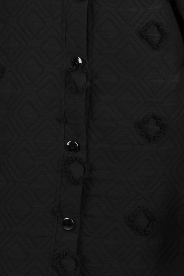 Vêtements hijab NOIR VESTE À CAPUCHE T 0702 - TRENDTESETTÜR