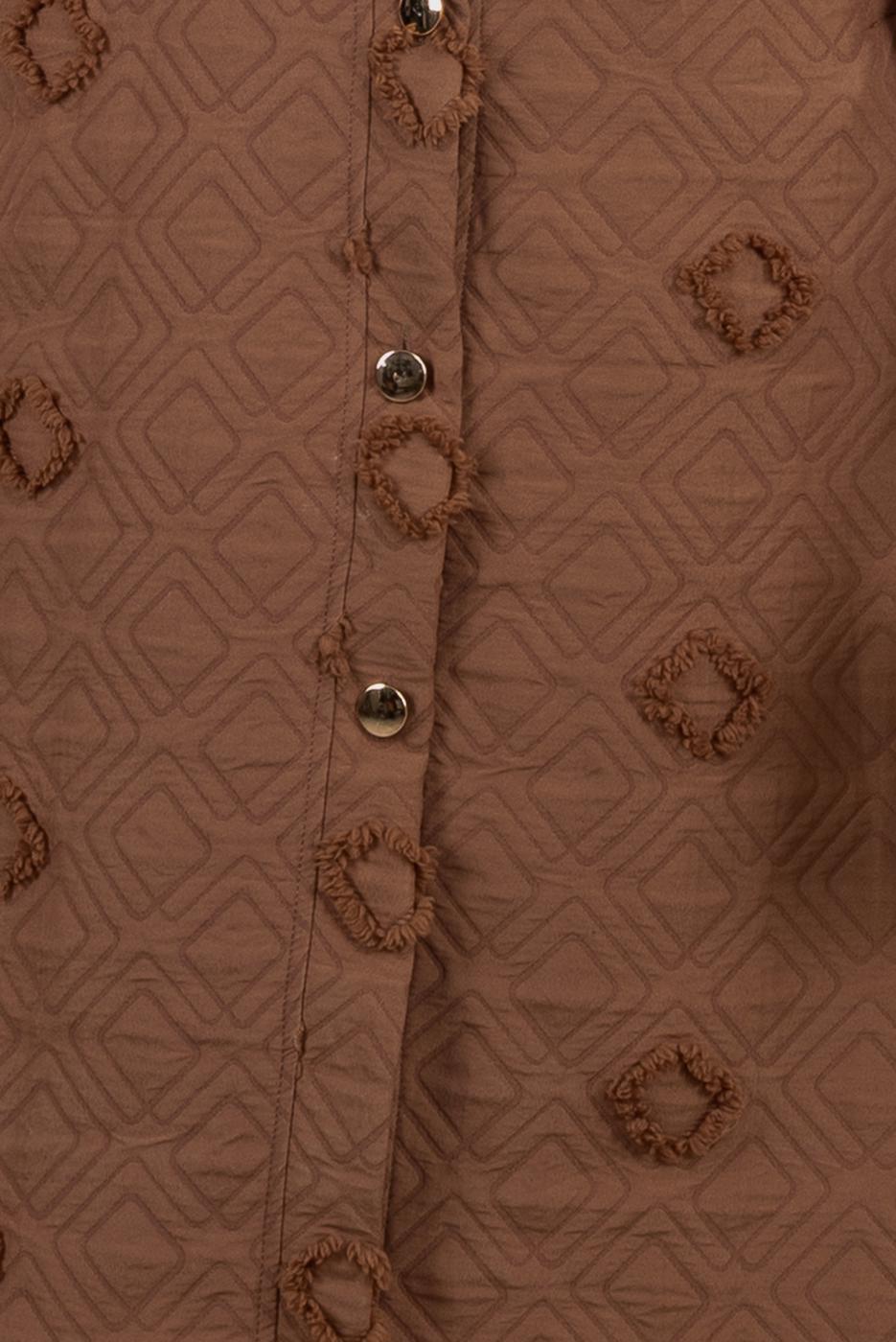 Vêtements hijab BRUN VESTE À CAPUCHE T 0702