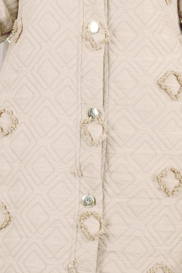 Vêtements hijab BEIGE VESTE À CAPUCHE T 0702 - TRENDTESETTÜR