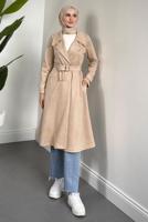 Vêtements hijab BEIGE TRENCH EN DAIM T 6426