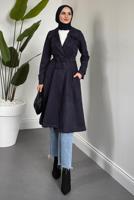 Vêtements hijab BLEU MARINE TRENCH EN DAIM T 6426