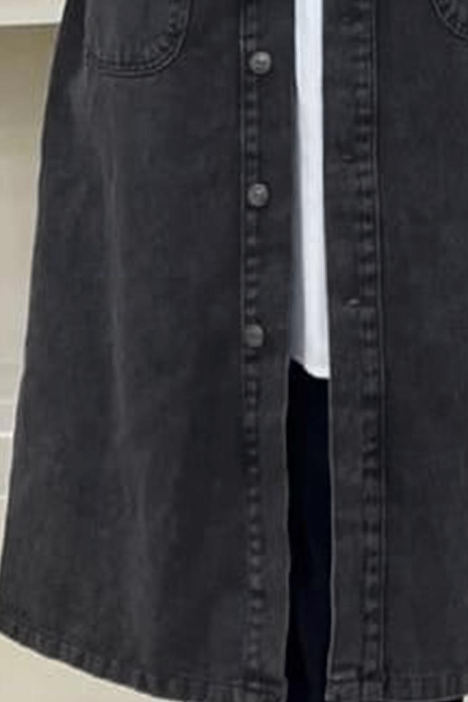 Vêtements hijab GRIS TRENCH-COAT BOUTONNÉ T 7086