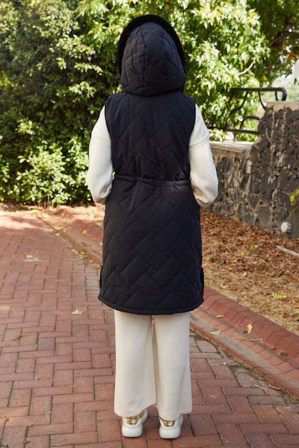 Hijab clothing  HOODED PUFFER VEST T 2307 - TRENDTESETTÜR