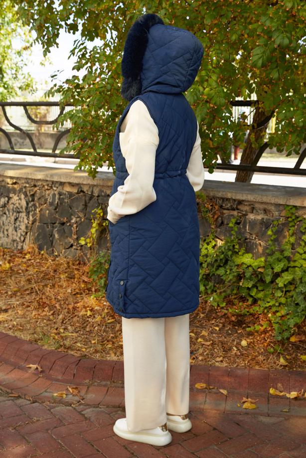 Hijab clothing  HOODED PUFFER VEST T 2307 - TRENDTESETTÜR