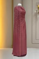Hijab clothing PINK CHIFFON EVENING DRESS T 2463