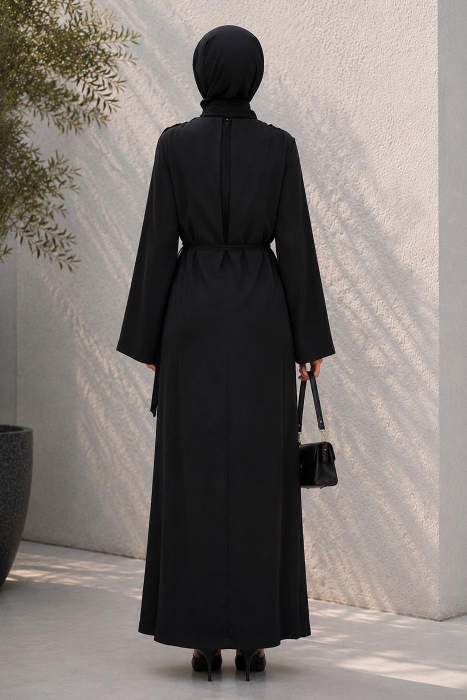 Hijab clothing BLACK TIED JUMPSUIT T 5136