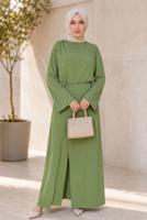 Hijab clothing GREEN TIED JUMPSUIT T 5136