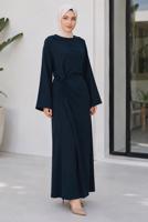 Hijab clothing NAVY BLUE TIED JUMPSUIT T 5136