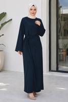 Hijab clothing NAVY BLUE TIED JUMPSUIT T 5136