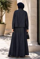 Vêtements hijab BLEU MARINE ENSEMBLE ROBE EN JEAN T 8433
