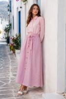 Vêtements hijab ROSE JUPE RAYÉE CEINTURÉE T 2770