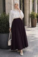 Vêtements hijab PRUNE JUPE EN COTON AVEC POCHES T 5433