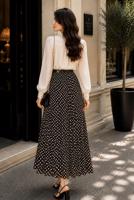 Vêtements hijab BRUN JUPE EN MOUSSELINE À POIS T 6765