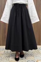 Vêtements hijab NOIR JUPE EN POPELINE À POCHES T 9502