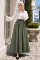 Vêtements hijab VERT JUPE EN POPELINE À POCHES T 9502