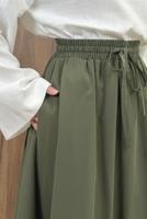 Vêtements hijab VERT JUPE EN POPELINE À POCHES T 9502