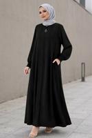 Vêtements hijab NOIR ABAYA ZIPPÉE T 5200