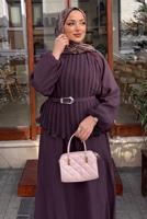 Vêtements hijab PRUNE ENSEMBLE JUPE CEINTURÉE T 2922